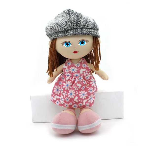 Children Doll Plush Girl Doll, 12 inches