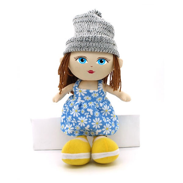 Cuddly Washable Soft Snuggle Plull Rag Doll, 12 inches