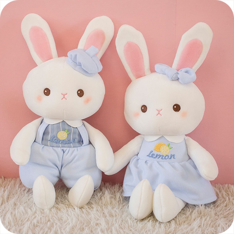 Lovely White Bunny Rabbit Stuffed Animal, 16 Inches