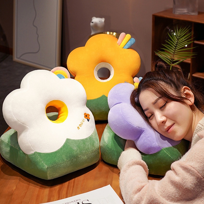 Plush Soft Desk Nap Flower Pillows-Perfect for Office Breaks