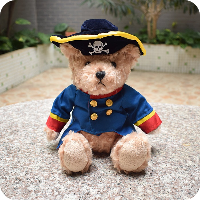Pirate Teddy Bear Stuffed Animal Plush, 10 inches