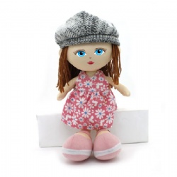 Children Doll Plush Girl Doll, 12 inches