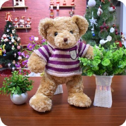 Plush Teddy Bear Stuffed Animal with Sweater, 16 inches