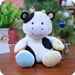 Soft Plush Cow Stuffed Animal for Babies, Boys and Girls, 8.5 inches