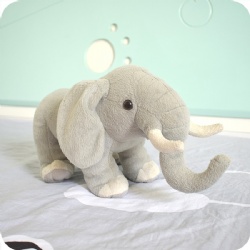 Stuffed Elephant Animal Toy with Cute Trunk, Floppy Ears and Plush Body, 7 Inch