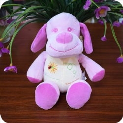 Cuddly Dog Stuffed Animal Toy Baby Playmate, 10 inches