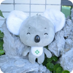 Custom Smiling Koala Plush Animal Toy, 8 Inches