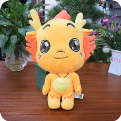 Cartoon Dragon Plush Animal Toy, 15 inches