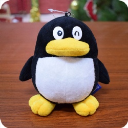 Penguin Mascot Plush Toy, 4.5 inches