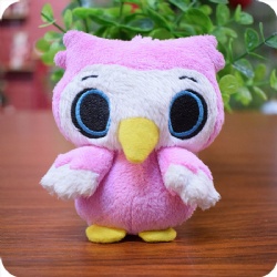 Owl Plush Keychain Toy, 3.5 inches