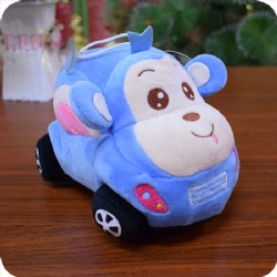 Monkey Car Plush Stuffed Toy, 5 inches