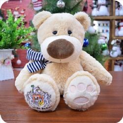 Cuddly Soft Bear Plush Toy, 10 inches