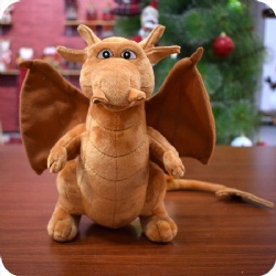 Dragon Stuffed Toy Cartoon Book Plush Toy, 10 inches