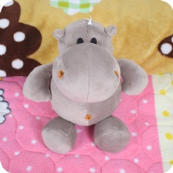 Hippo Plush Animal Toy, 10 Inch