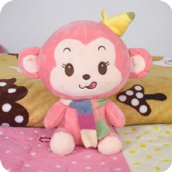 Custom Monkey Plush Animal, 10.5 Inch