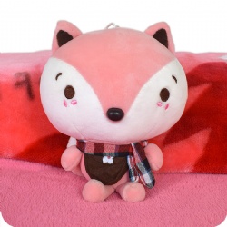 Cartoon Fox Stuffed Animal Toy, 9 Inch