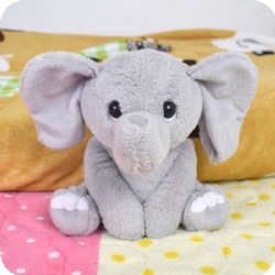 Gray Floppy Elephant Stuffed Animal, 8 Inch