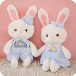 Lovely White Bunny Rabbit Stuffed Animal, 16 Inches