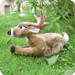 White-Tailed Buck Plush, Deer Stuffed Animal, Reindeer Plush Toy