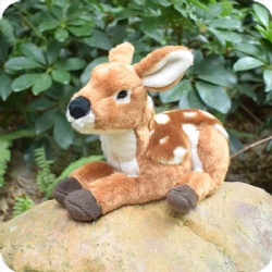 Fawn Plush Toy Sika Spotted Deer Toy