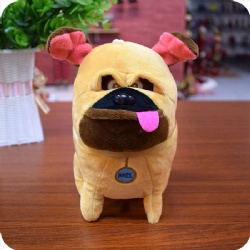 Cartoon Bulldog Stuffed Animal Puppy Dog