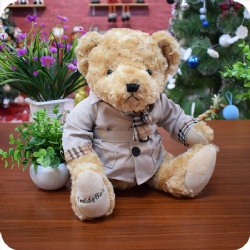 Teddy Bear Stuffed Toy with Clothes, 12 Inch