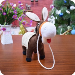 Custom Donkey Stuffed Animal Foal Plush with Mat