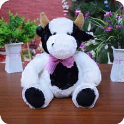 Custom Cow Plush Stuffed Toy, 11 inches