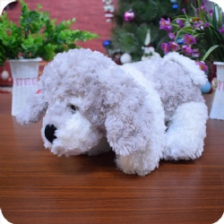 Custom Dog Plush Stuffed Toy with Embroidery, 12 inches